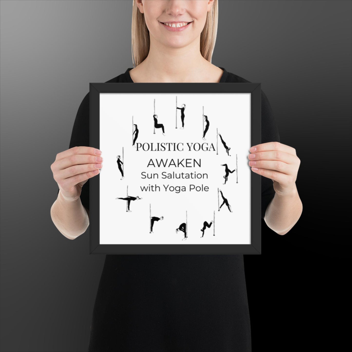 Polistic Yoga Framed Poster; Awaken