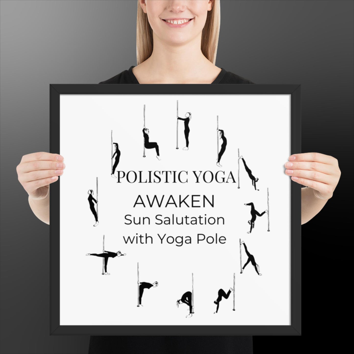 Polistic Yoga Framed Poster; Awaken