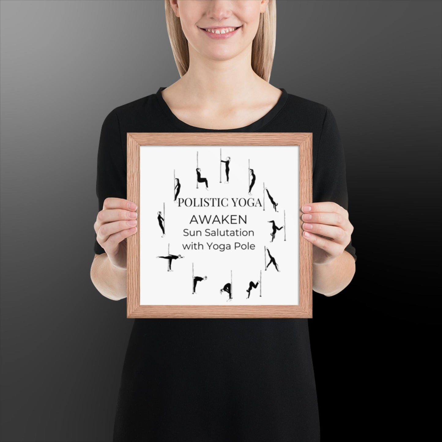 Polistic Yoga Framed Poster; Awaken