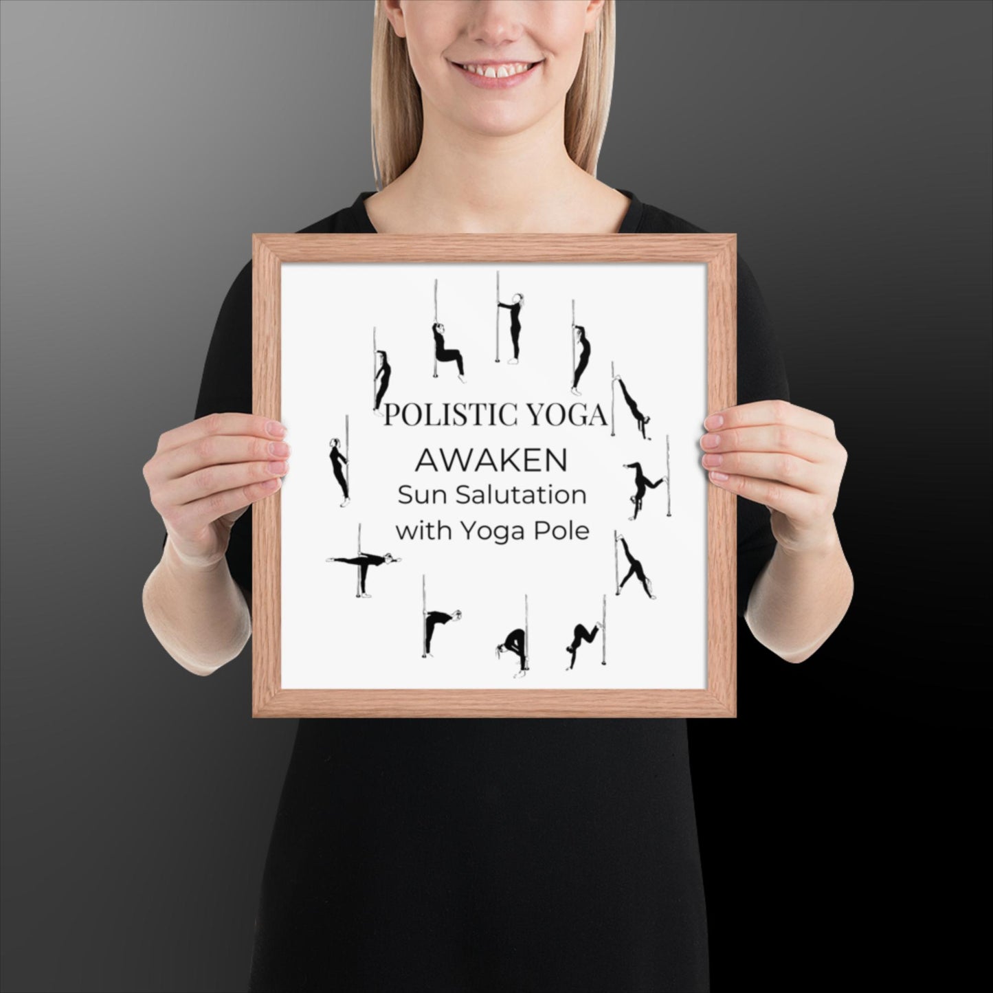 Polistic Yoga Framed Poster; Awaken
