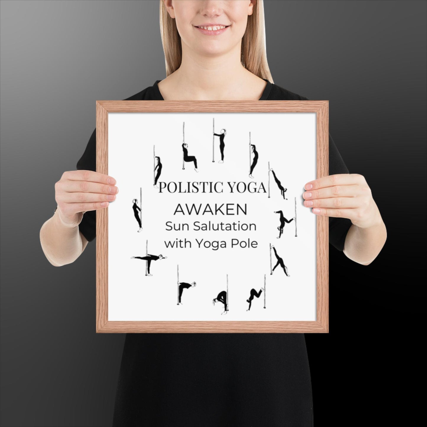 Polistic Yoga Framed Poster; Awaken