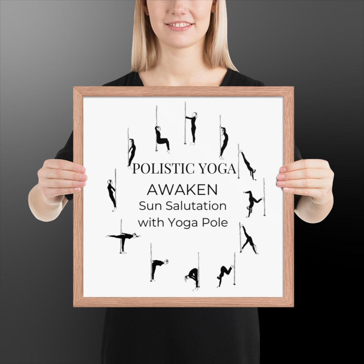 Polistic Yoga Framed Poster; Awaken