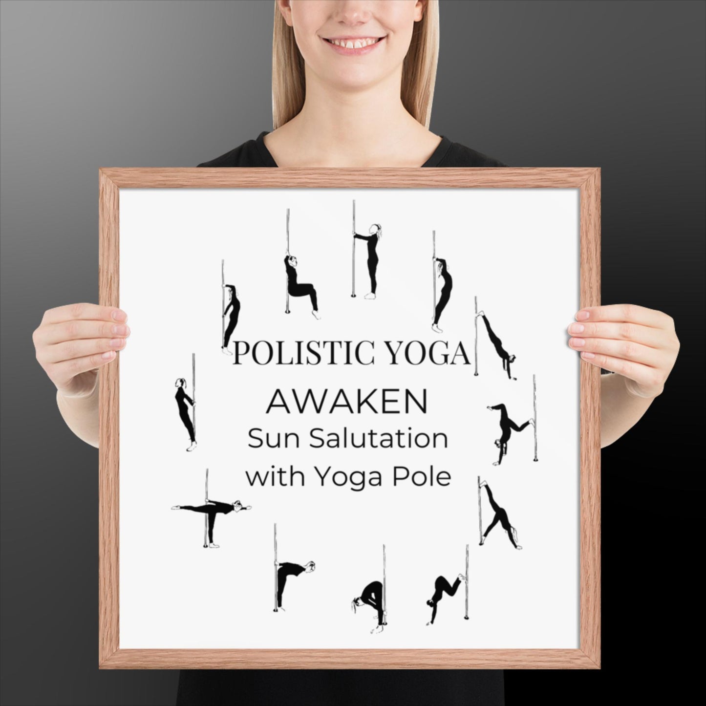 Polistic Yoga Framed Poster; Awaken