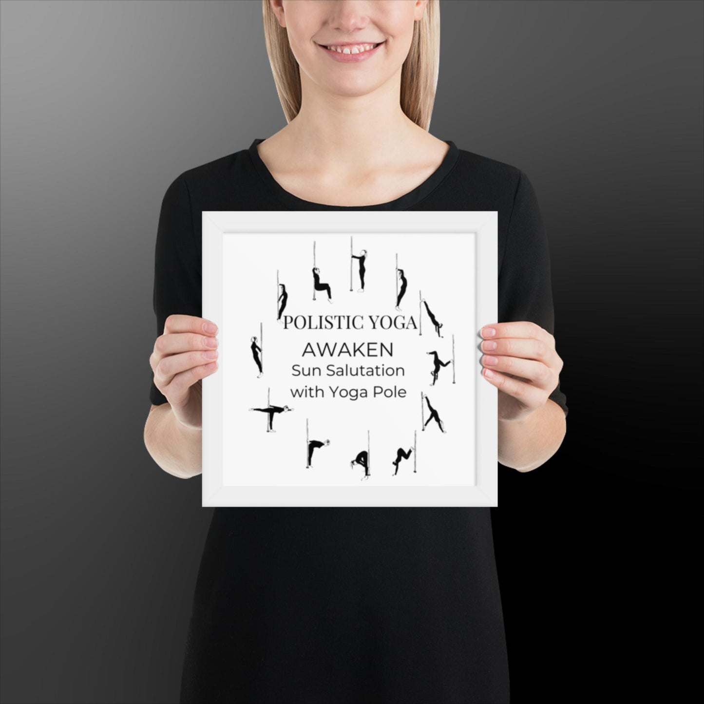 Polistic Yoga Framed Poster; Awaken