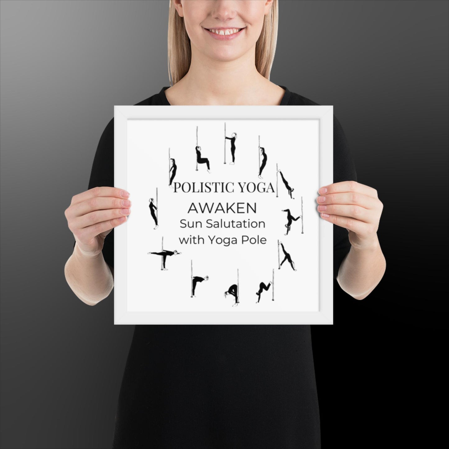 Polistic Yoga Framed Poster; Awaken