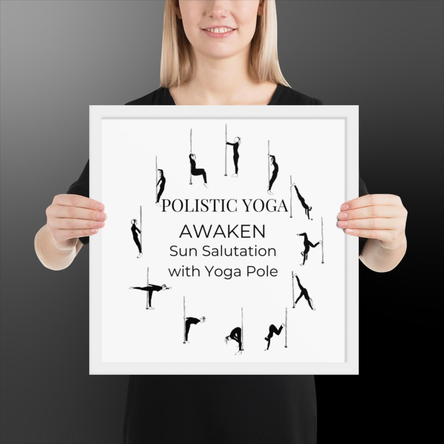 Polistic Yoga Framed Poster; Awaken