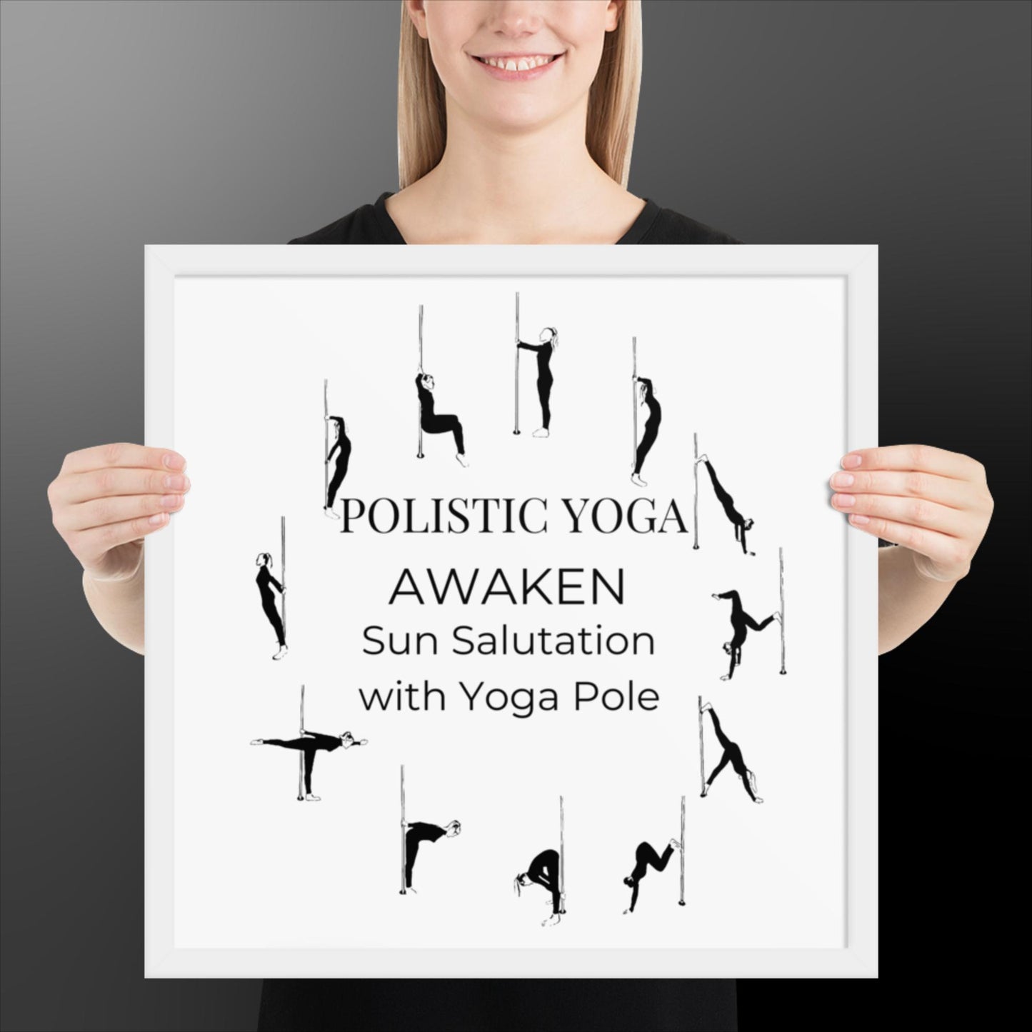 Polistic Yoga Framed Poster; Awaken