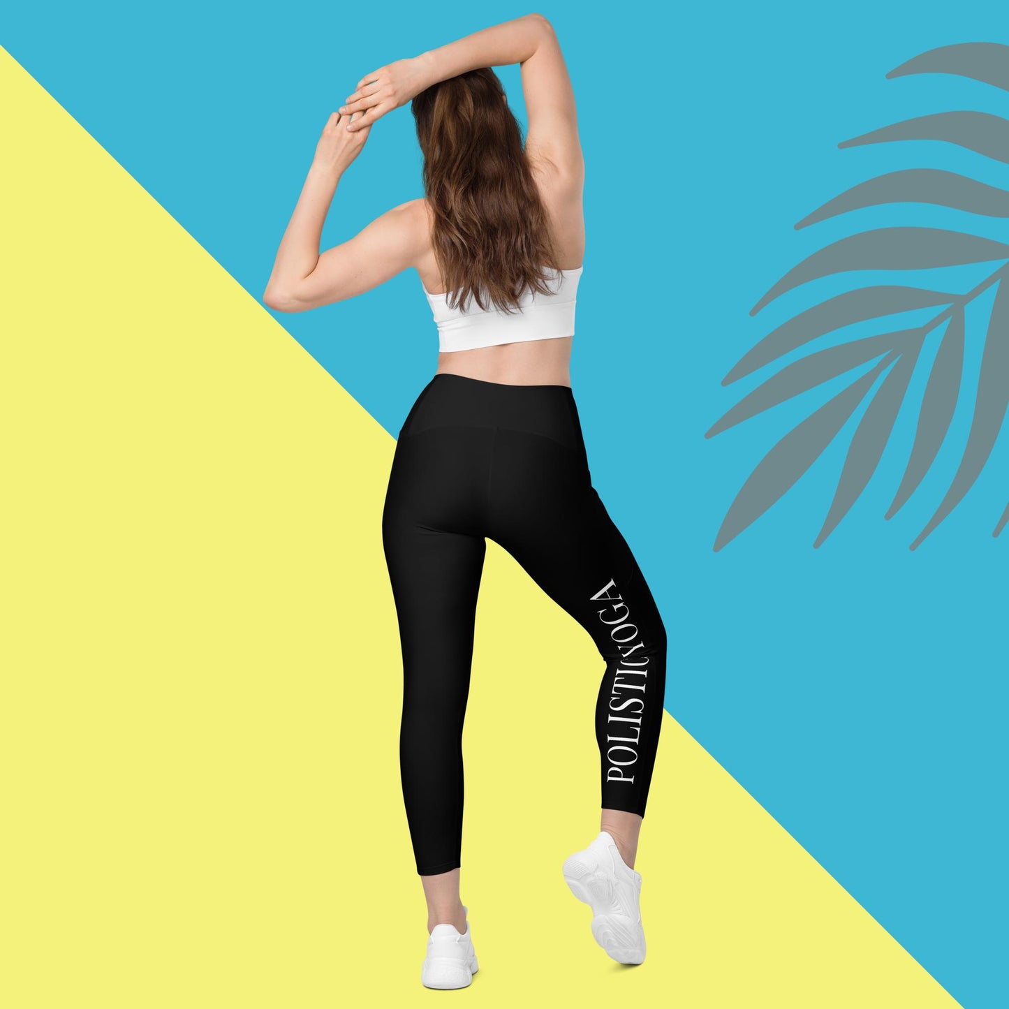 Polistic Yoga Crossover leggings with pockets