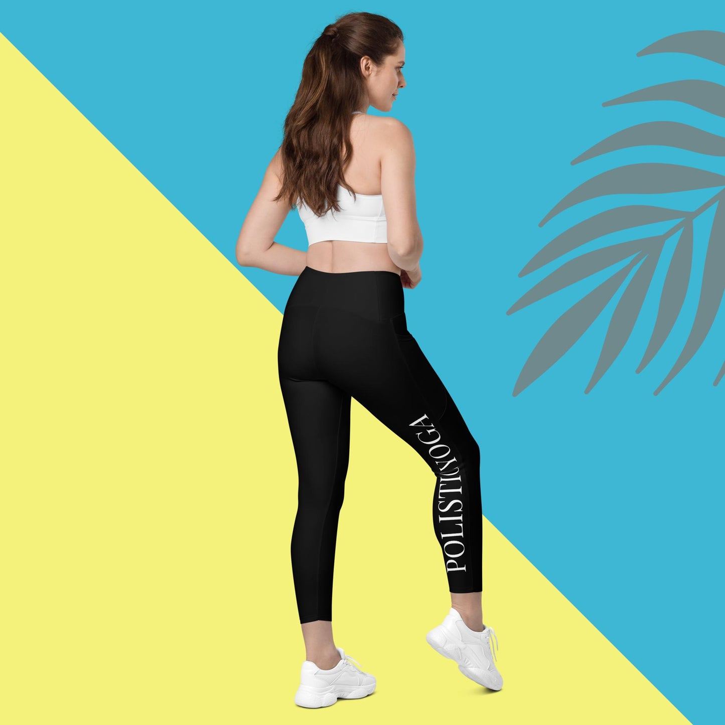 Polistic Yoga Crossover leggings with pockets