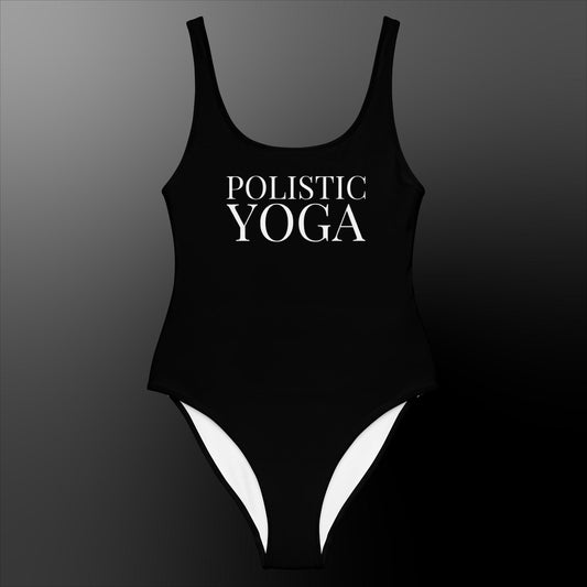 One-Piece Polistic Yoga Swimsuit Black