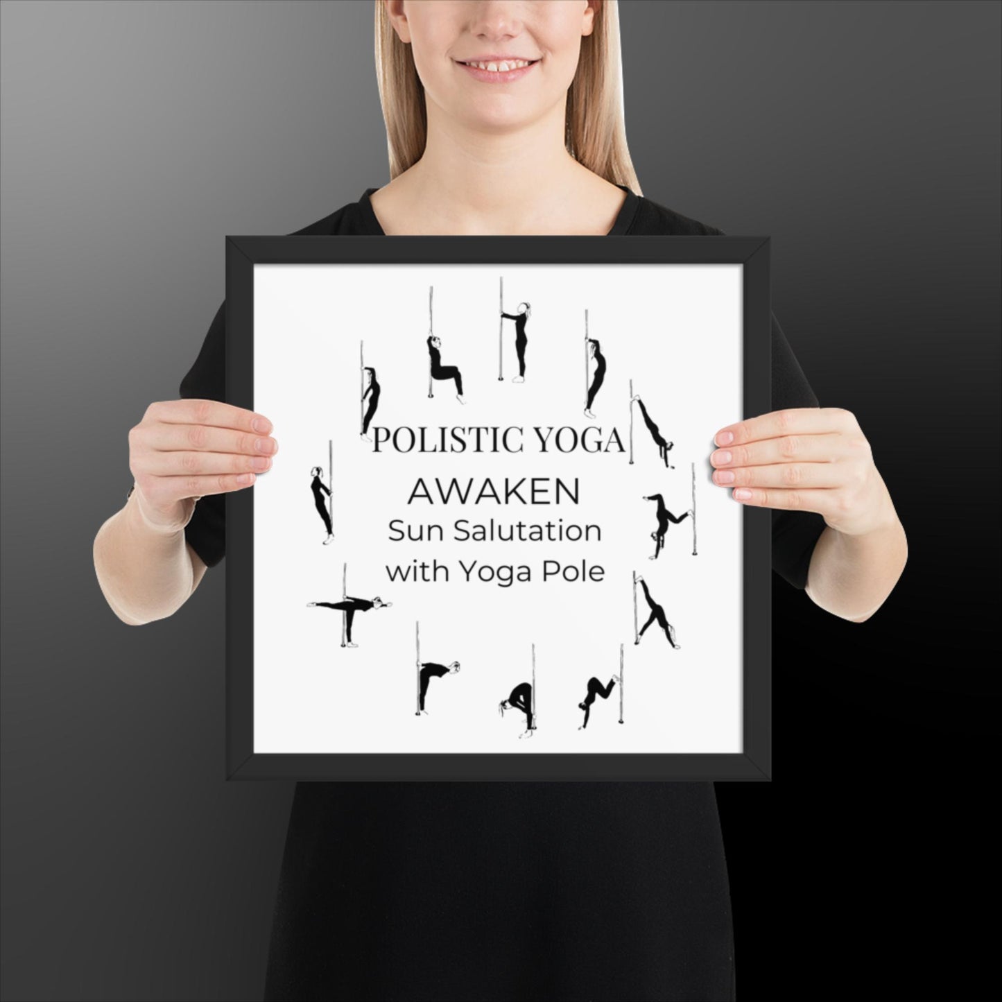 Polistic Yoga Framed Poster; Awaken