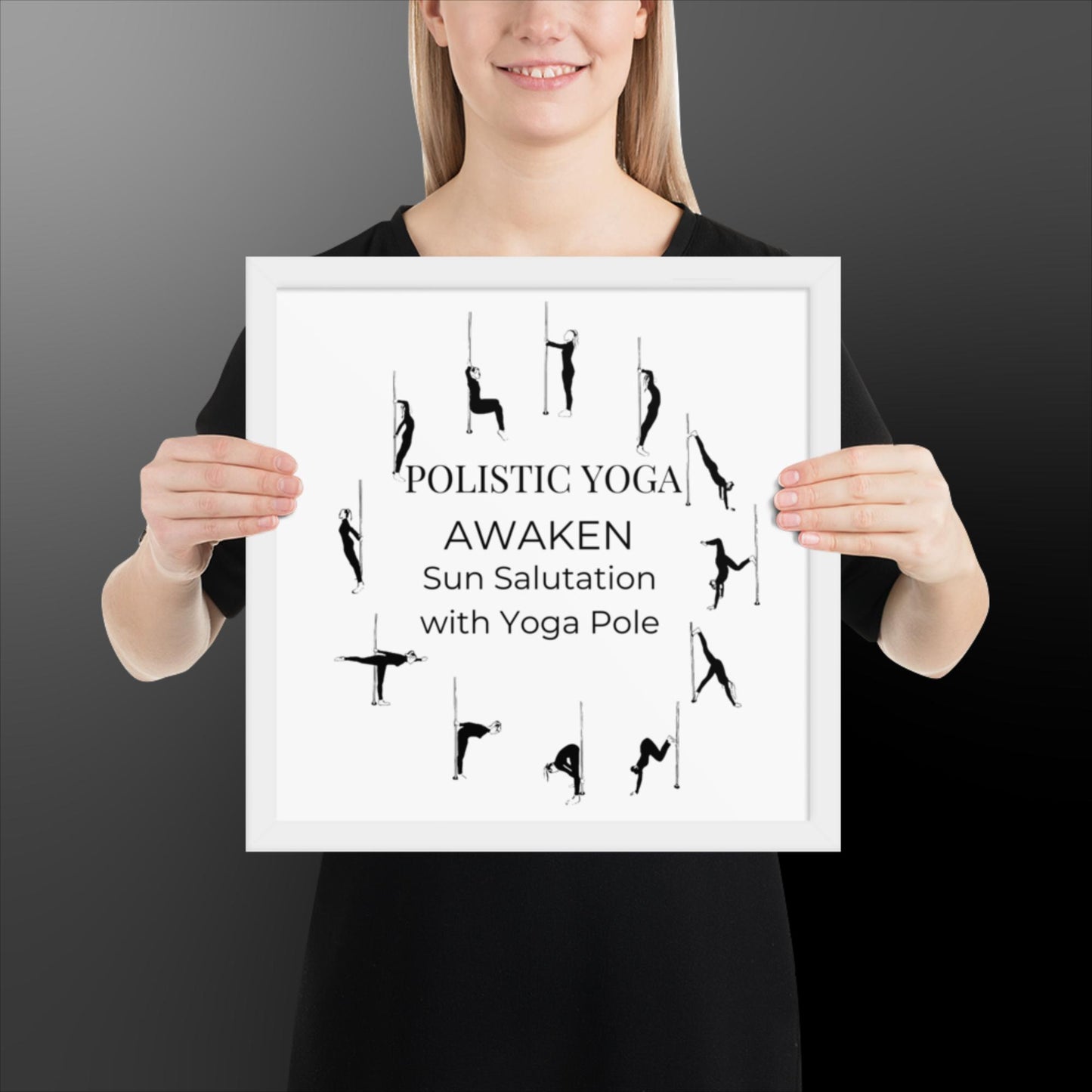 Polistic Yoga Framed Poster; Awaken