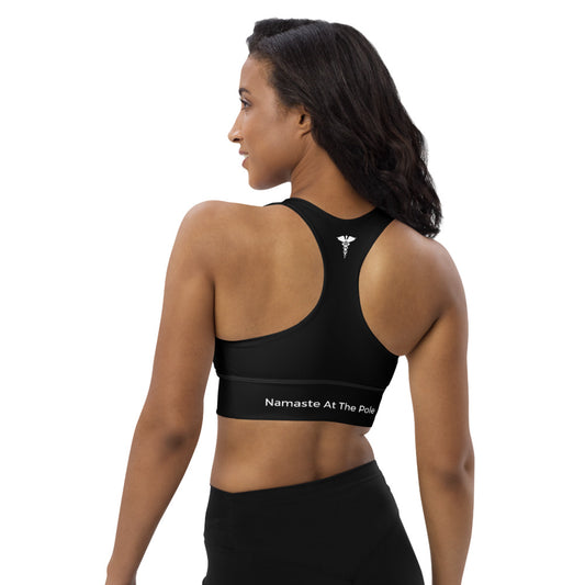 Polisitc Yoga Sports Bra Namaste at the Pole
