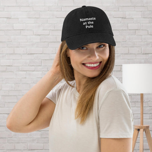 Namaste at the Pole Denim Hat