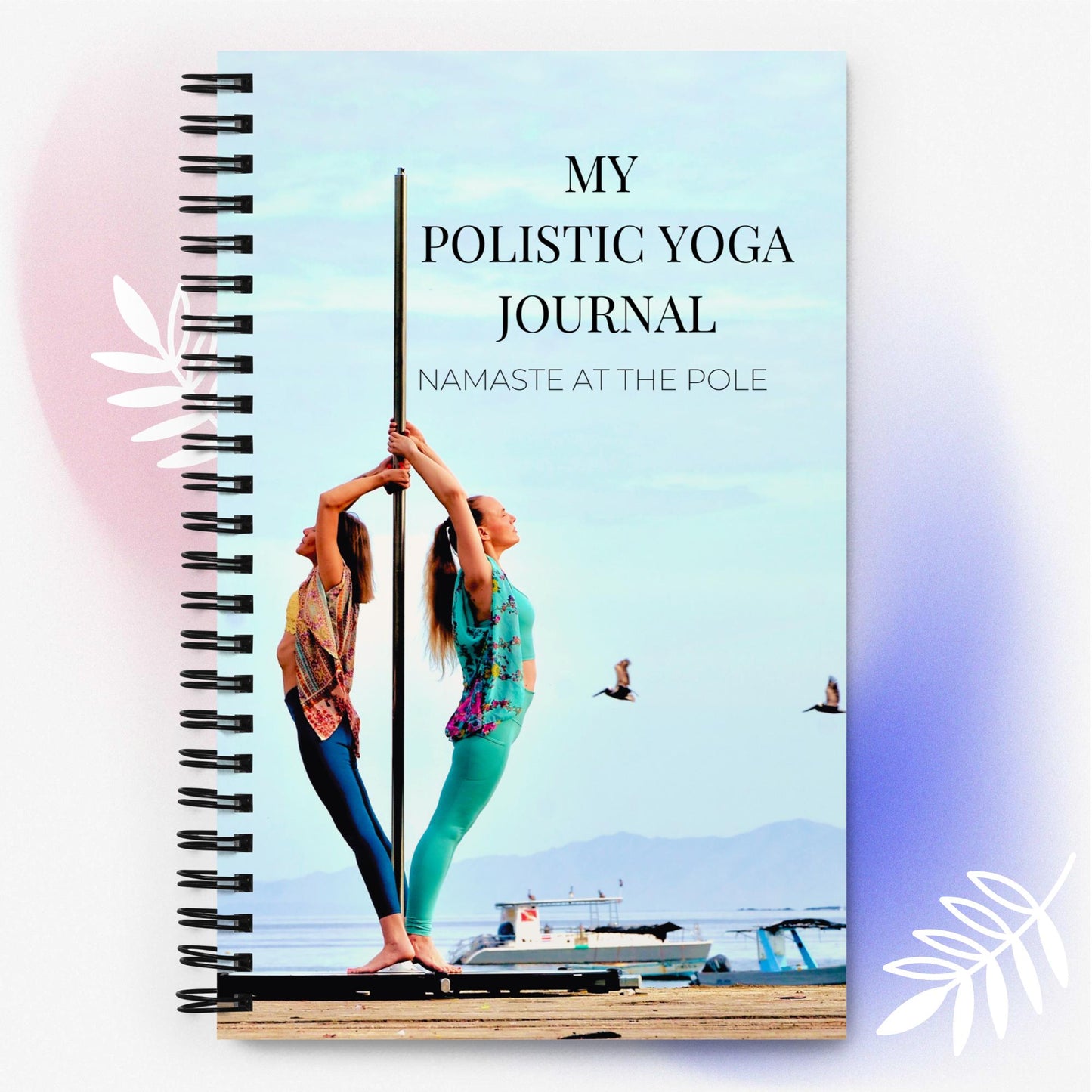 Polistic Pole Yoga Spiral Full Moon Journal/Notebook