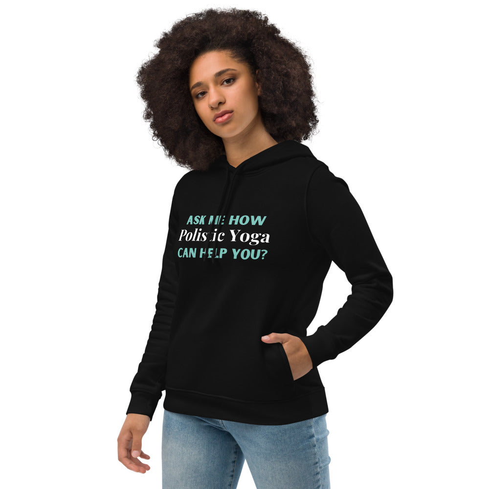 Polistic Yoga Women's eco fitted hoodie Ask Me how